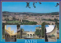 Cp , ANGLETERRE , BATH , Vue Générale , Multi-Vues - Bath