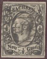 Sachsen 1855 Mi#8 Mit Nr.-Vollstempel #14 Bautzen - Sachsen