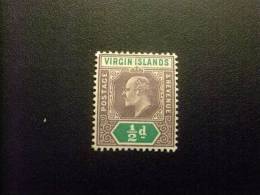 BRITISH VIRGIN ISLANDS    ILES    VIERGES  1904  EDOUART VII  Yvert Nº 28 * MH  Con Toda Su Goma - Iles Vièrges Britanniques
