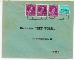 Expres Telegraafstempel WEVELGEM  18.XII.1948 Naar Gent - Lettres & Documents