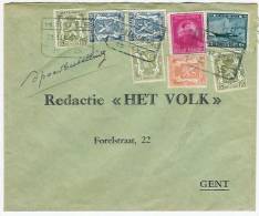 Expres Met Spoorwegstempel HEULE  21.III.1948 Naar Gent - Lettres & Documents