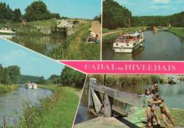 58 CANAL DU NIVERNAIS  ECLUSE BATEAUX PENICHES ENFANTS OUVRANT EGLUSE EN BOIS - Chatillon En Bazois