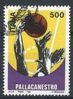 ITALIA REPUBBLICA - ANNO 1991 - PALLACANESTRO - VARIETA' OROLOGIO - USATO - Variétés Et Curiosités