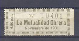 MUTUALIDAD OBRERA - Emisiones Nacionalistas