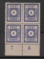 SBZ, MiNr  58 B, Postfrisch MNH, 4 Er Block - Neufs