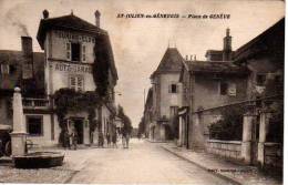 Saint Julien En Genevoix Place De Genève (scans Recto Et Verso) - Saint-Julien-en-Genevois