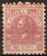 1868 - Knez Mihajlo 20.para -  Zupcanje 9 1/2 MH - Serbien