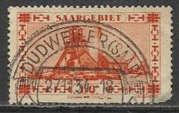 SARRE , SAARGEBIET , 80 C , Puits De Mine , 1927 , N° YT 115 - Usados