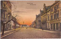NEUDAMM Richtstrasse Conditorei U Cafe Color Belebt Debno 11.9.1918 Gelaufen - Neumark