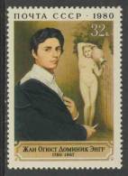 Soviet Unie CCCP Russia 1980 Mi 4987 ** “Self-portrait” And “The Spring” – By Jean Ingres – French Painter / Nude / Akt - Desnudos