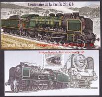 France - Feuillet Bloc Souvenir N° 68 ** Locomotive Pacific - Rail, Train, Transport - Bloques Souvenir