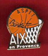 27579-pin's .basketball.ASPTT.aix En Provence.. La Poste. - Pallacanestro