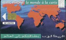 @+ Maroc Afric Phone 40U  - Carte Du Monde - Ref : AP2 - Morocco