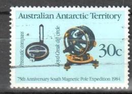 AAT Australian Antarctic Territory -1984 - Anniv Of Magnetic Pole Expedition -  Mi.61 - Used - Gebruikt