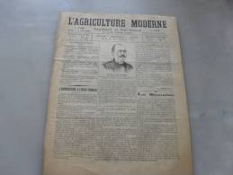 L´Agriculture  Moderne  N ° 84  8 Aout 1897 - Magazines - Before 1900