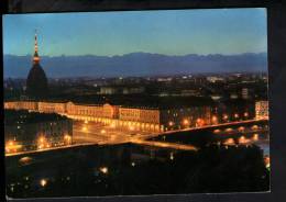 H317 Torino, Panorama Di Notte - Ediz. SAF - Ed. Marzari - Panoramische Zichten, Meerdere Zichten