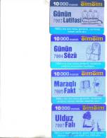 Azerbaijan-SIM SIM -10.000X4-(7003,7004,7005,7007)-(g)-(4 Card Prepiad)-used+2 Card Prepiad Free - Aserbaidschan