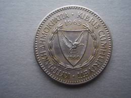 CYPRUS  1963  100 Mills Copper-nickel  COIN USED In  GOOD CONDITION. - Cyprus