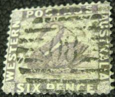 Western Australia 1961 Swan 6d - Used - Usados