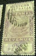 Western Australia 1893 Swan Internal Revenue 1d - Used - Used Stamps