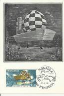 MONACO 1966  – MAXIMUM CARD  FD – PRECONTINENT III – 100 MT “VILLAGE” PROJECT BY JACQUES COUSTEAU   W 1 ST OF 1 FR. POST - Maximumkarten (MC)