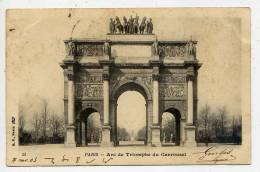 Delcampe - PARIS  1°--1903---Arc Du Carrousel  N° 55   éd  B F  Paris--carte Précurseur - Paris (01)