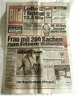 BILD-Zeitung Vom 30. Oktober 1990 :  Frau Mit 200 Sachen Zum Friseur - Bankräuber Mit Genscher-Maske - Andere & Zonder Classificatie