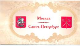 2012. Russia, COA Of Russian Towns, Moscow & St. Petersburg, Prestige-booklet Of 5 Pages, Mint/** - Ongebruikt