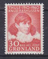Greenland 1960 Mi. 45    30 (Ø) Knud Rasmussen Polar Explorer MH* - Unused Stamps
