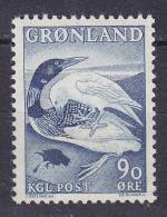 Greenland 1967 Mi. 68     90 Ø Grönländische Sagen (IV) "Wie Der Eistaucher Und Der Rabe Ihre Farben Bekamen" MNH** - Nuovi