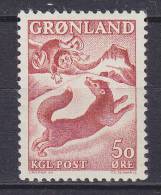 Greenland 1966 Mi. 66     50 Ø Grönländische Sagen (III) "Vom Jungen Und Dem Fuchs" MNH** - Ongebruikt