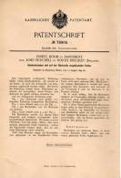 Original Patentschrift - J. Burchell In Barnsbury And Finchley , 1894 , Glass Advertising , Showcase !!! - Vetro & Cristallo