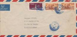 Marcophilie Lettre COTE DES SOMALIS, 1955, DJIBOUTI  Pour La FRANCE Yv 277.282 /3908 - Briefe U. Dokumente