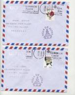 Mailed Covers (letters) With Stamps  From Spain  To Bulgaria - Storia Postale