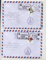 Mailed Covers (letters) With Stamps  From Spain  To Bulgaria - Lettres & Documents