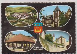 CPM DPT 82 CAYLUS,MULTIVUES - Caylus