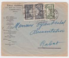 Lettre De Casablanca Maroc Daguin Achetez Les Timbres De Bienfaisance Du Maroc 1929 Emile Aussal - Altri & Non Classificati