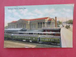 Nebraska > Omaha   Burlington Train Station  Ca 1910--      --------------      ---ref 873 - Omaha