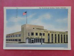 Nebraska >> Omaha  World Herald Building Linen 1952 Cancel   --------------      ---ref 873 - Omaha