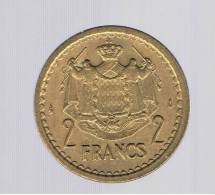 MONACO - 2 Francs   KM121a - 1922-1949 Louis II.