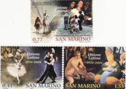 P - 2004 San Marino - Unione Latina - Unused Stamps