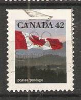 Canada  1991  Definitives; Flag  (o) - Single Stamps