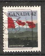 Canada  1991  Definitives; Flag  (o) - Single Stamps