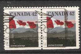 Canada  1991  Definitives; Flag  (o) - Single Stamps