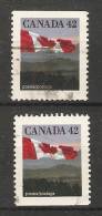 Canada  1991  Definitives; Flag  (o) - Single Stamps