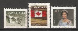 Canada  1992  Definitives; Queen Elizabeth II + Flag  (o) - Sonstige & Ohne Zuordnung