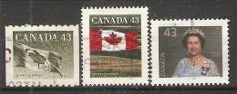 Canada  1992  Definitives; Queen Elizabeth II + Flag  (o) - Otros & Sin Clasificación