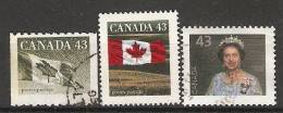 Canada  1992  Definitives; Queen Elizabeth II + Flag  (o) - Sonstige & Ohne Zuordnung