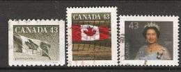 Canada  1992  Definitives; Queen Elizabeth II + Flag  (o) - Otros & Sin Clasificación