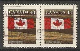 Canada  1992  Definitives; Flag  (o) P. 13.5 X 13 - Otros & Sin Clasificación